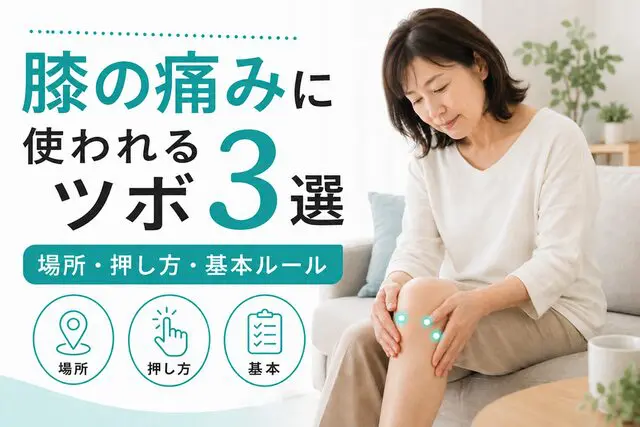 膝の痛みを治すのに使われるツボ7選｜症状別の選び方と押し方 | 湘南