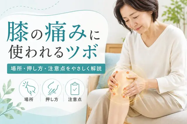 膝の痛みを治すのに使われるツボ7選｜症状別の選び方と押し方 | 湘南